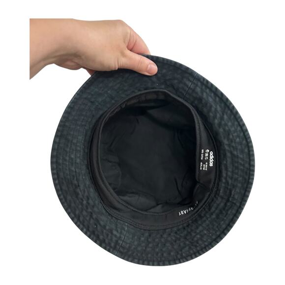 Adidas Black Cotton Bucket Hat OS AEROREADY Streetwear Sporty Casual Y2K Retro - Picture 4 of 7